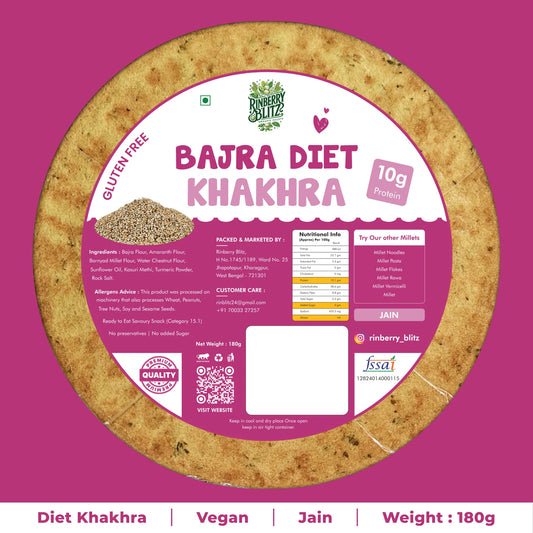 Bajra Methi Diet Khakhra – Gluten Free