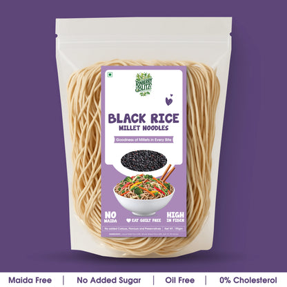 Black Rice Millet Noodles